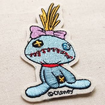 Disney リロ&スティッチ　両面刺繍　中綿スカジャン　バック刺繍　スクランプ M ) ディズニー リロ & スティッチ 刺繍 ロゴ スカジャン